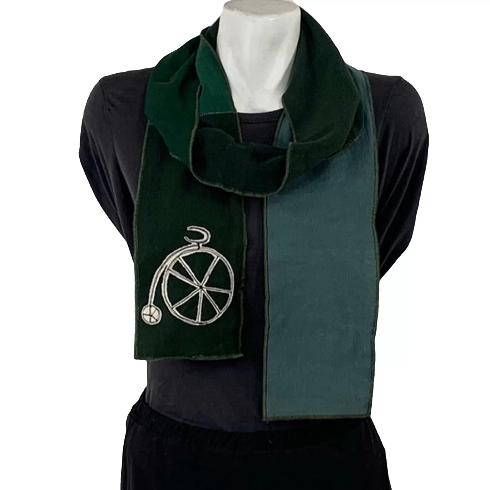 Applique Scarf- Bike-SardineClothing Online