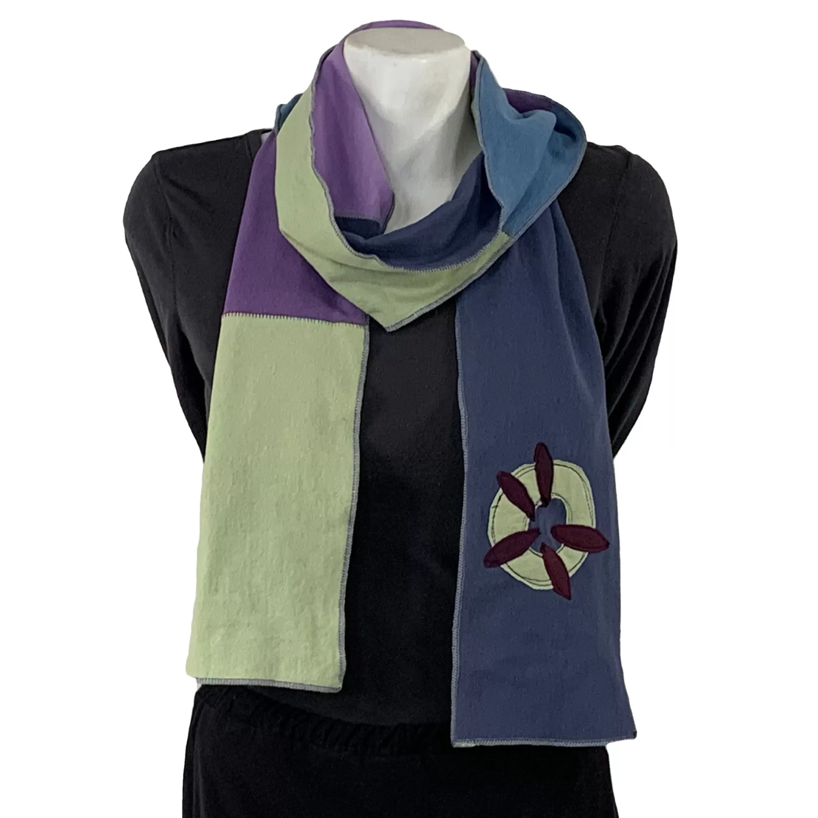 Applique Scarf-Abstract Shape-SardineClothing New