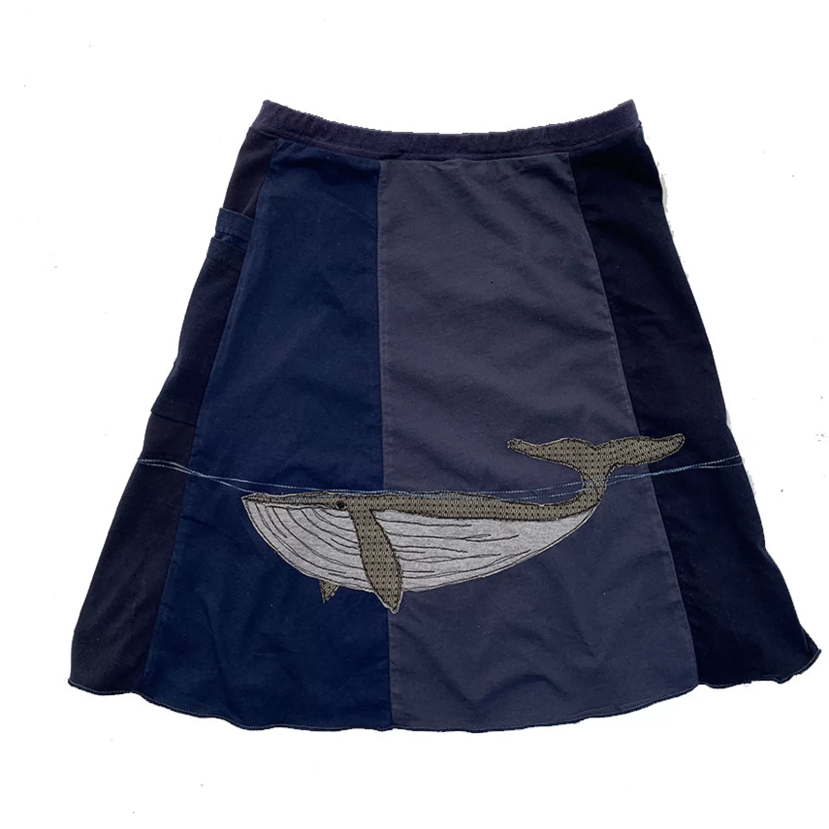 Classic Applique Skirt-Blue Whale-SardineClothing Shop