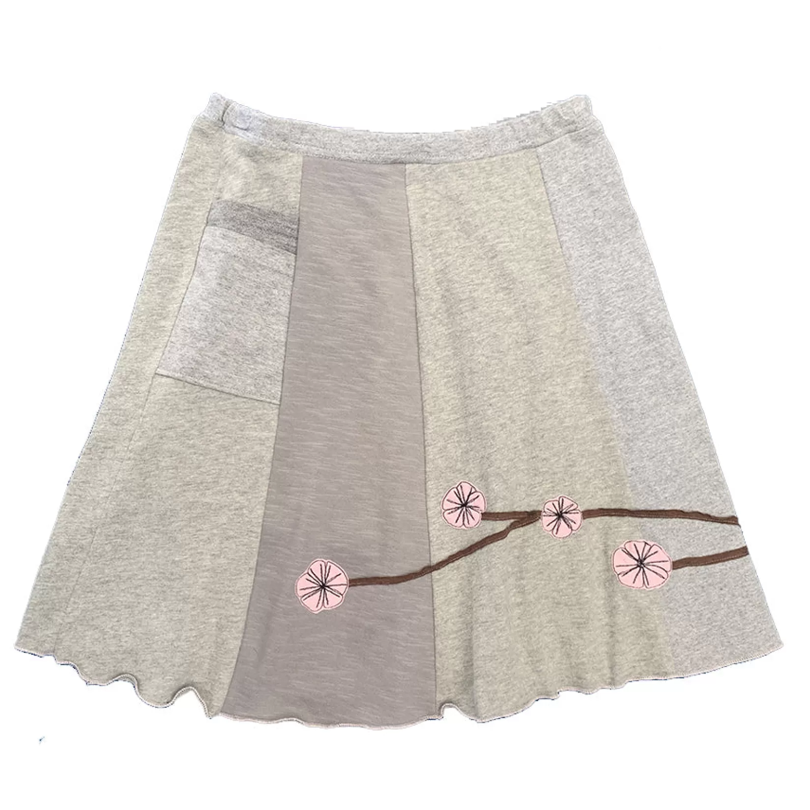 Classic Applique Skirt-Cherry Blossom-SardineClothing Online