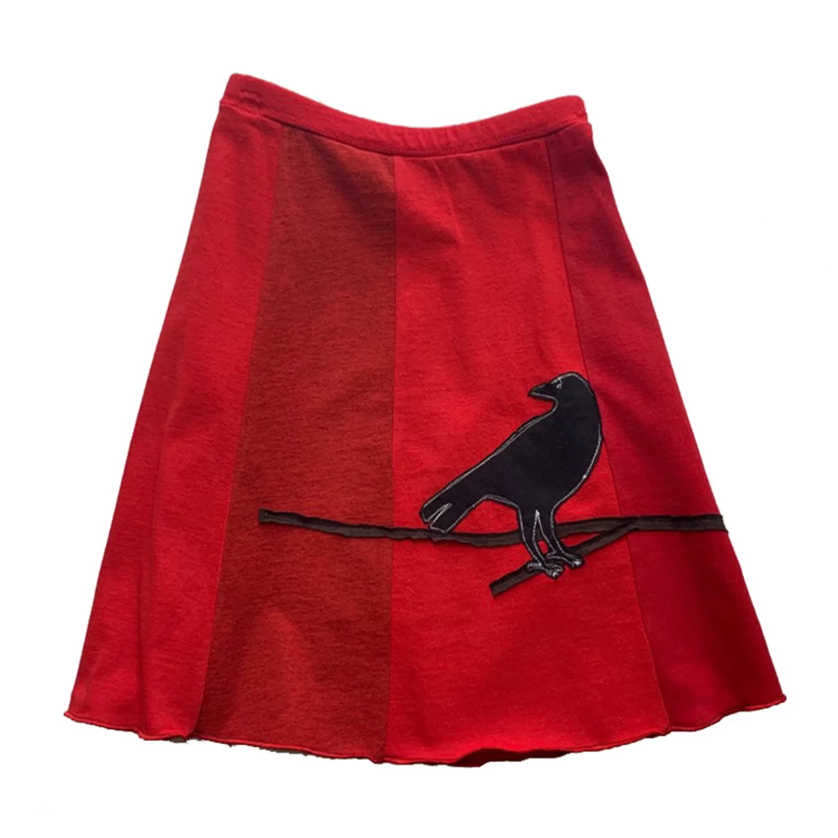 Classic Applique Skirt-Crow-SardineClothing Online