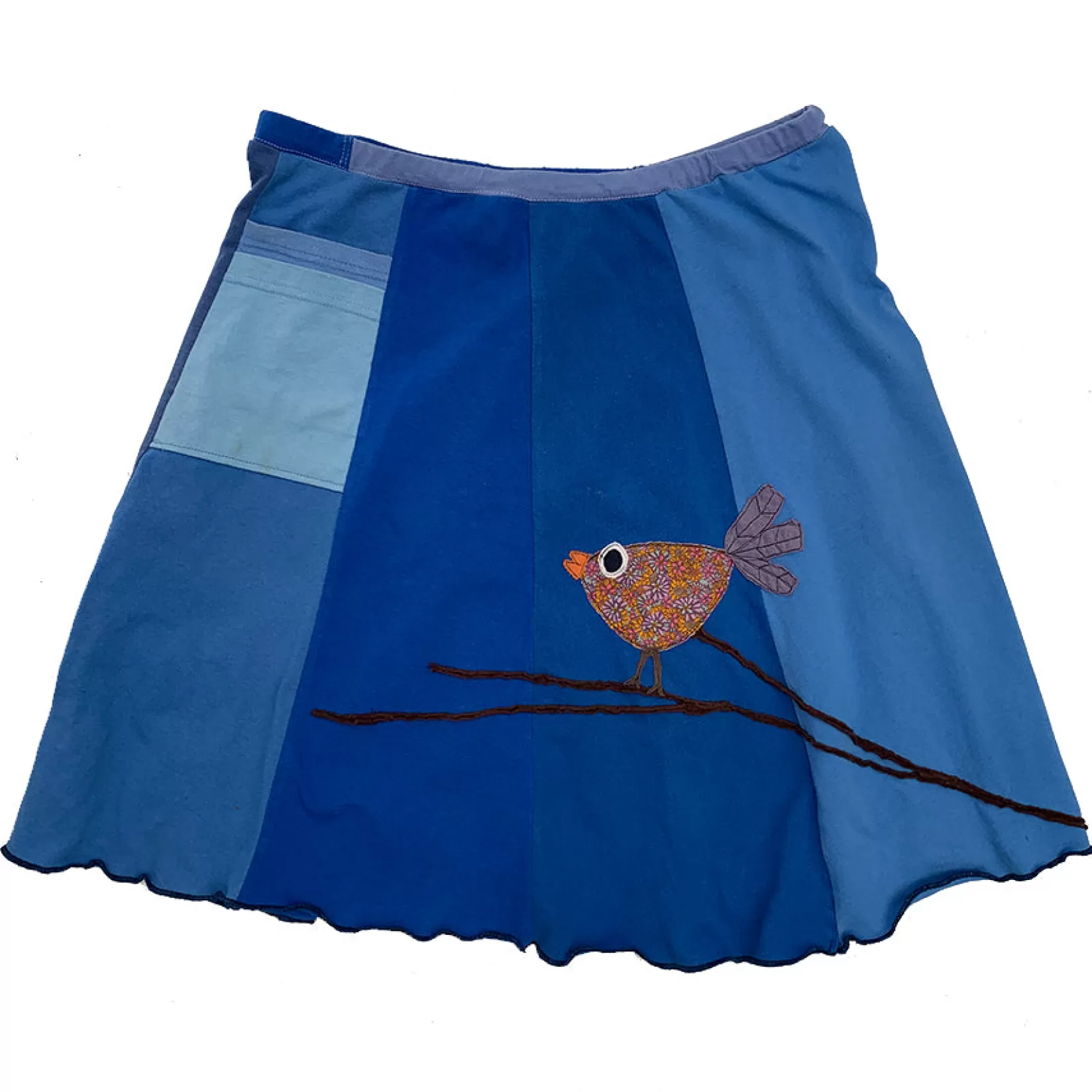 Classic Applique Skirt-Cute Bird-SardineClothing Flash Sale