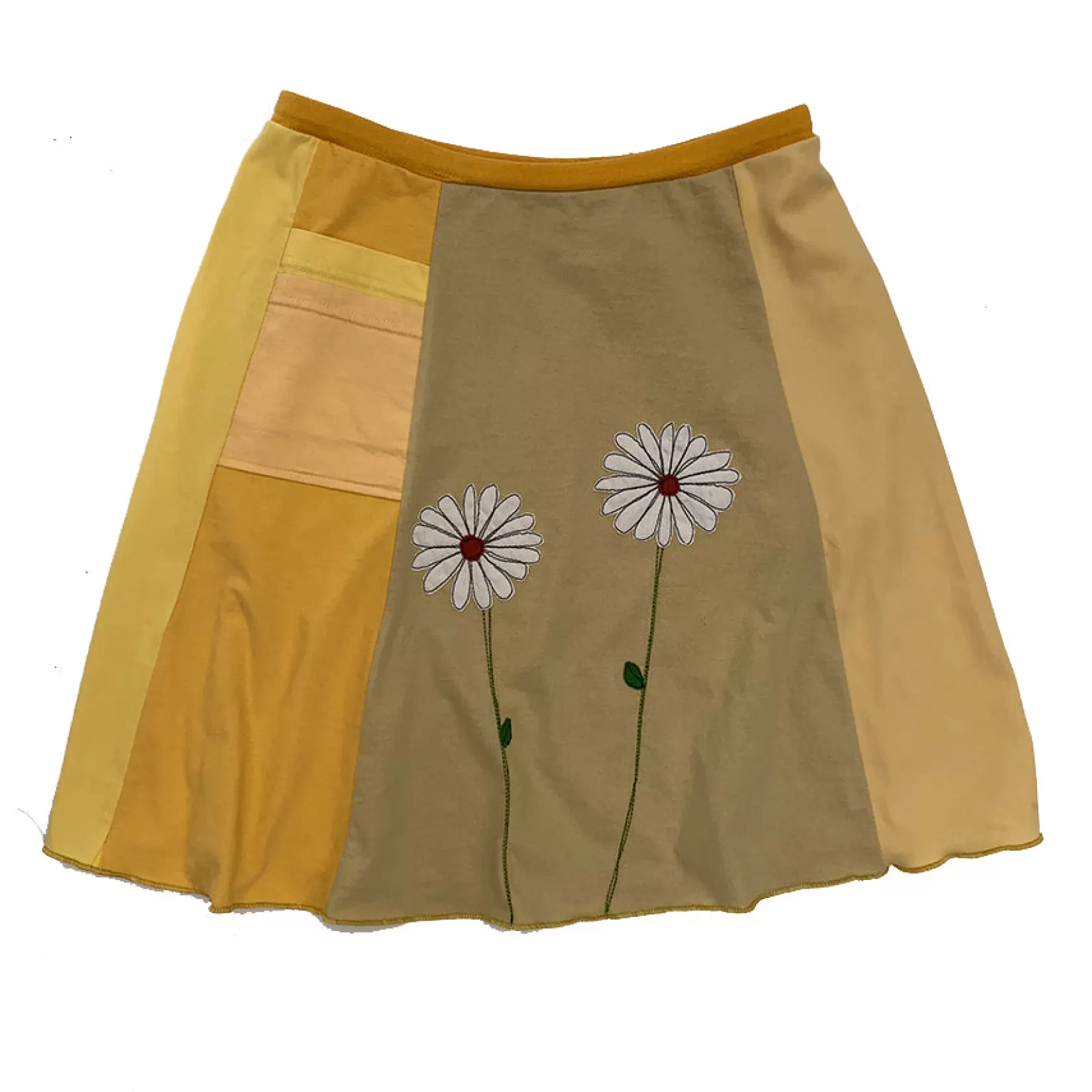 Classic Applique Skirt-Daisies-SardineClothing Flash Sale