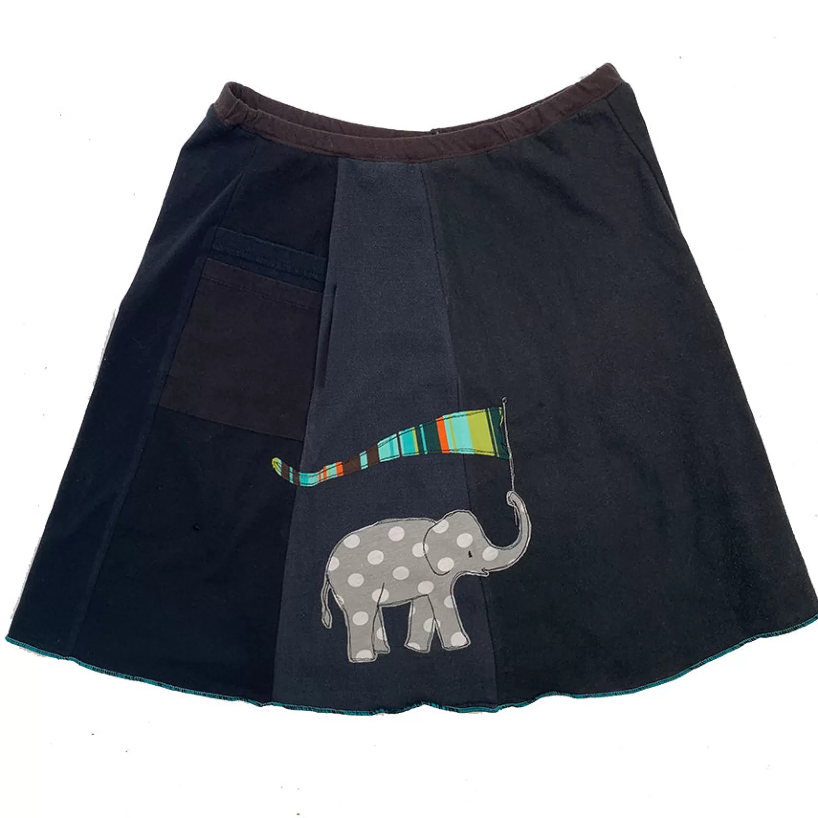 Classic Applique Skirt-Elephant-SardineClothing Shop