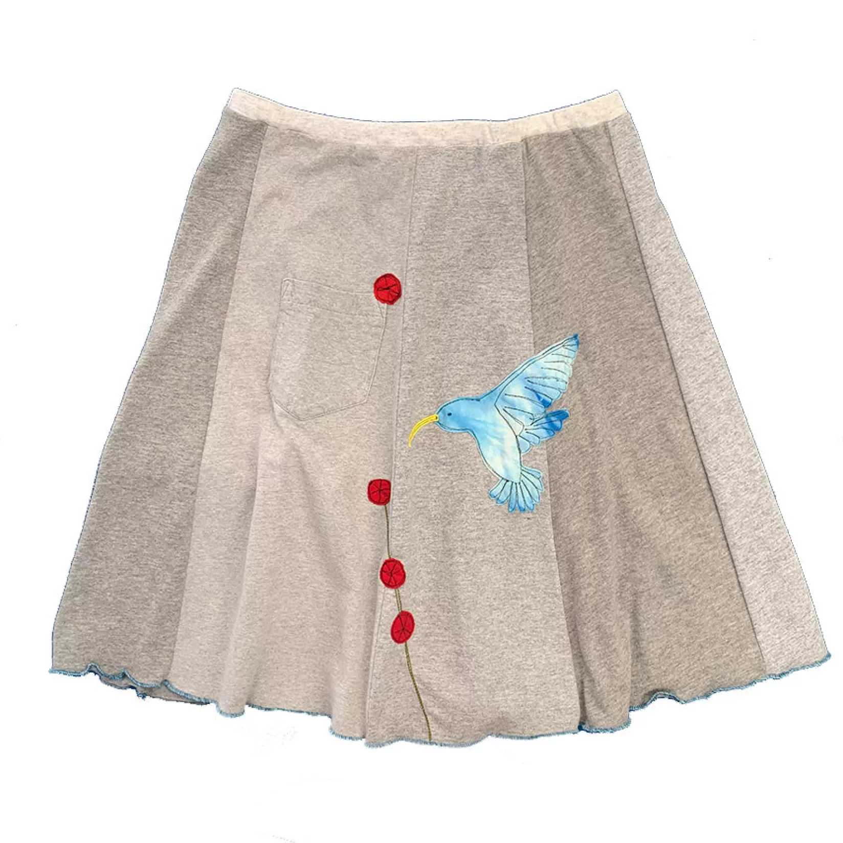 Classic Applique Skirt-Hummingbird-SardineClothing Cheap