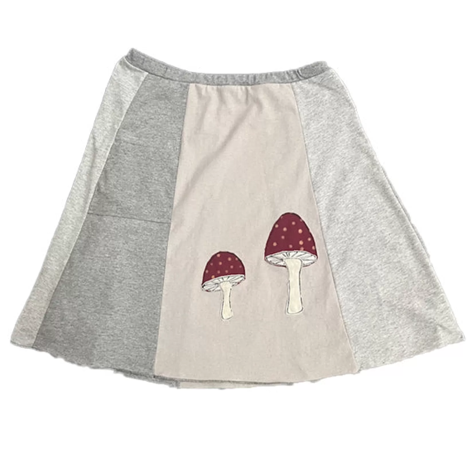 Classic Applique Skirt-Mushroom-SardineClothing Best Sale