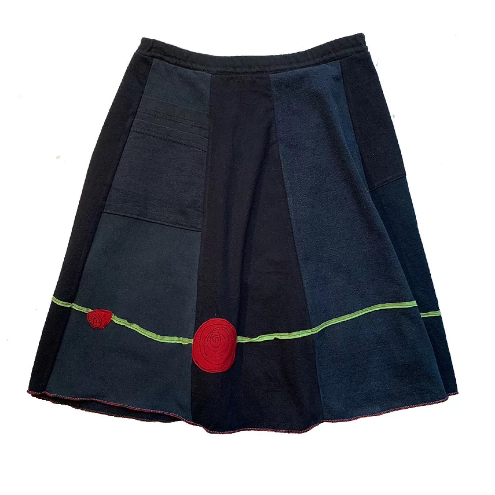 Classic Applique Skirt-Rose-SardineClothing Fashion