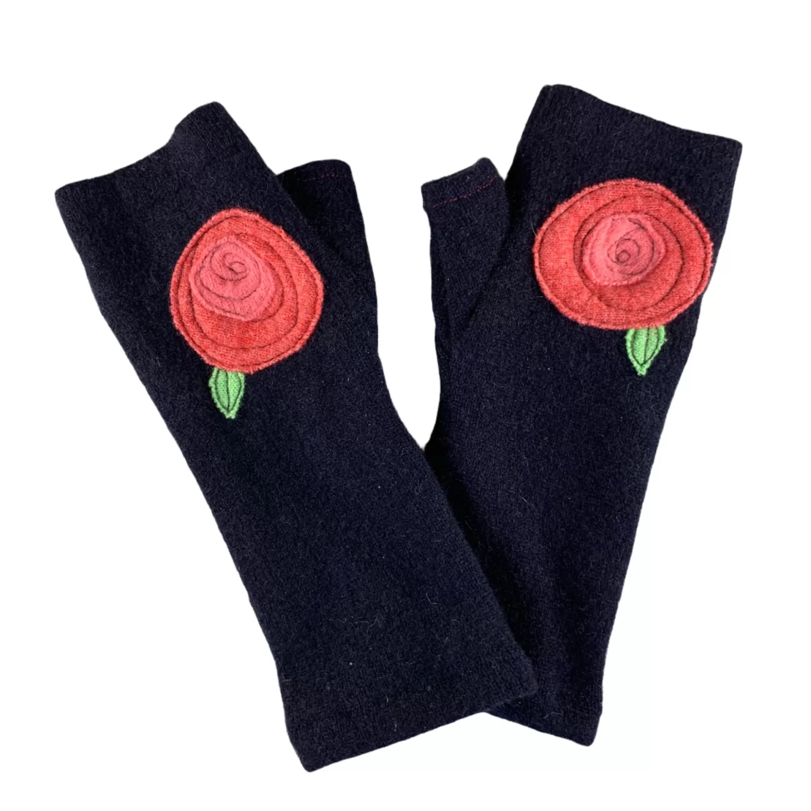 Gloves-Blooming Rose Single-SardineClothing Fashion