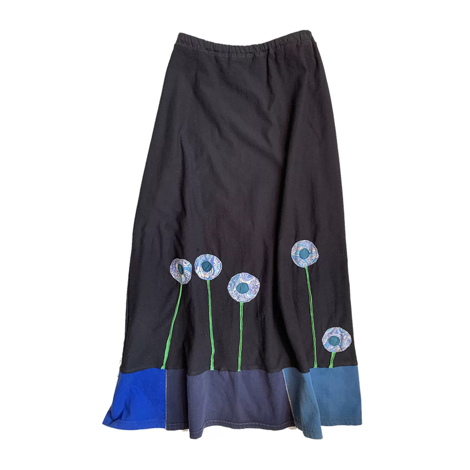 Long Skirt-Patterned Poppy-SardineClothing Cheap