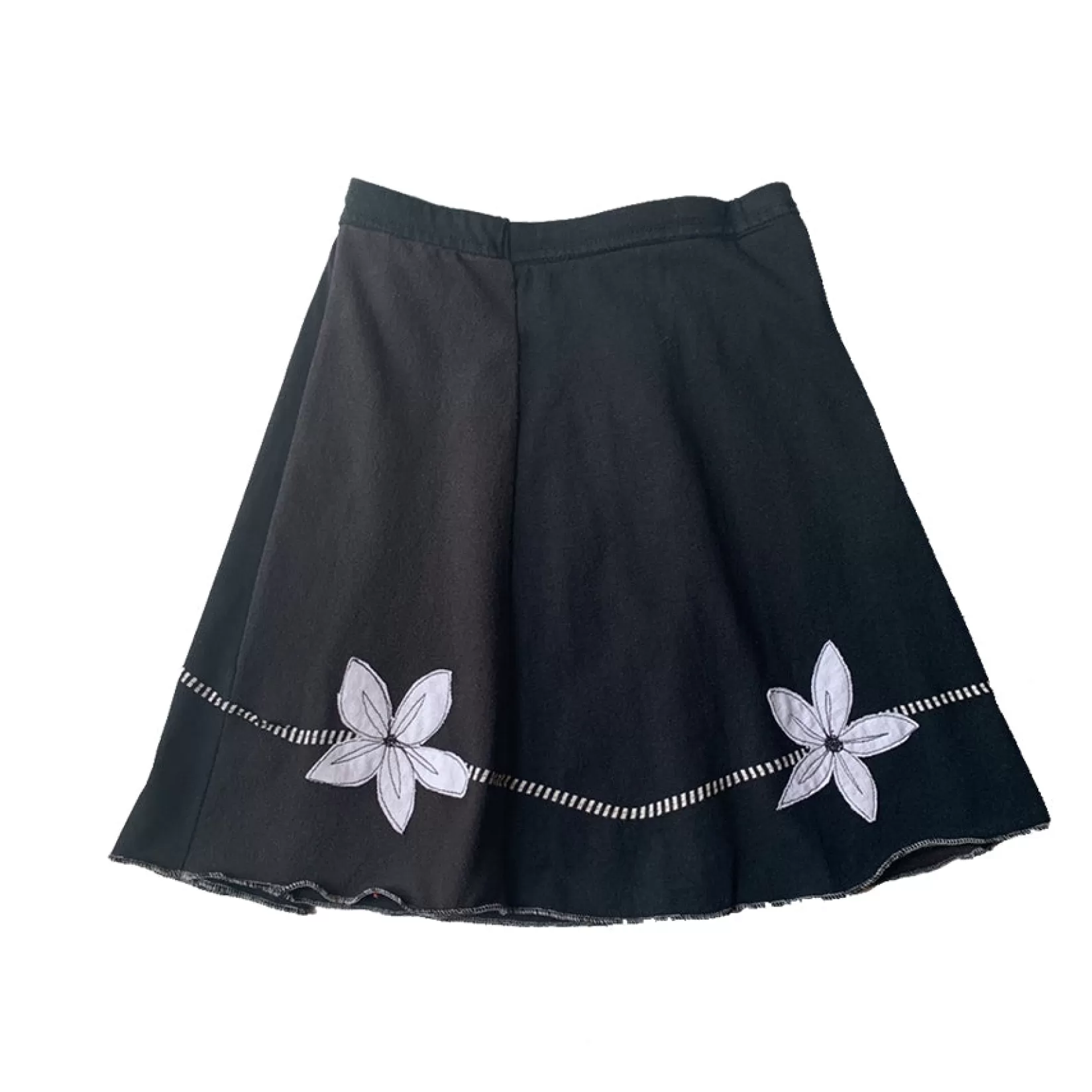 Mini Skirt-White Daisy-SardineClothing Best Sale