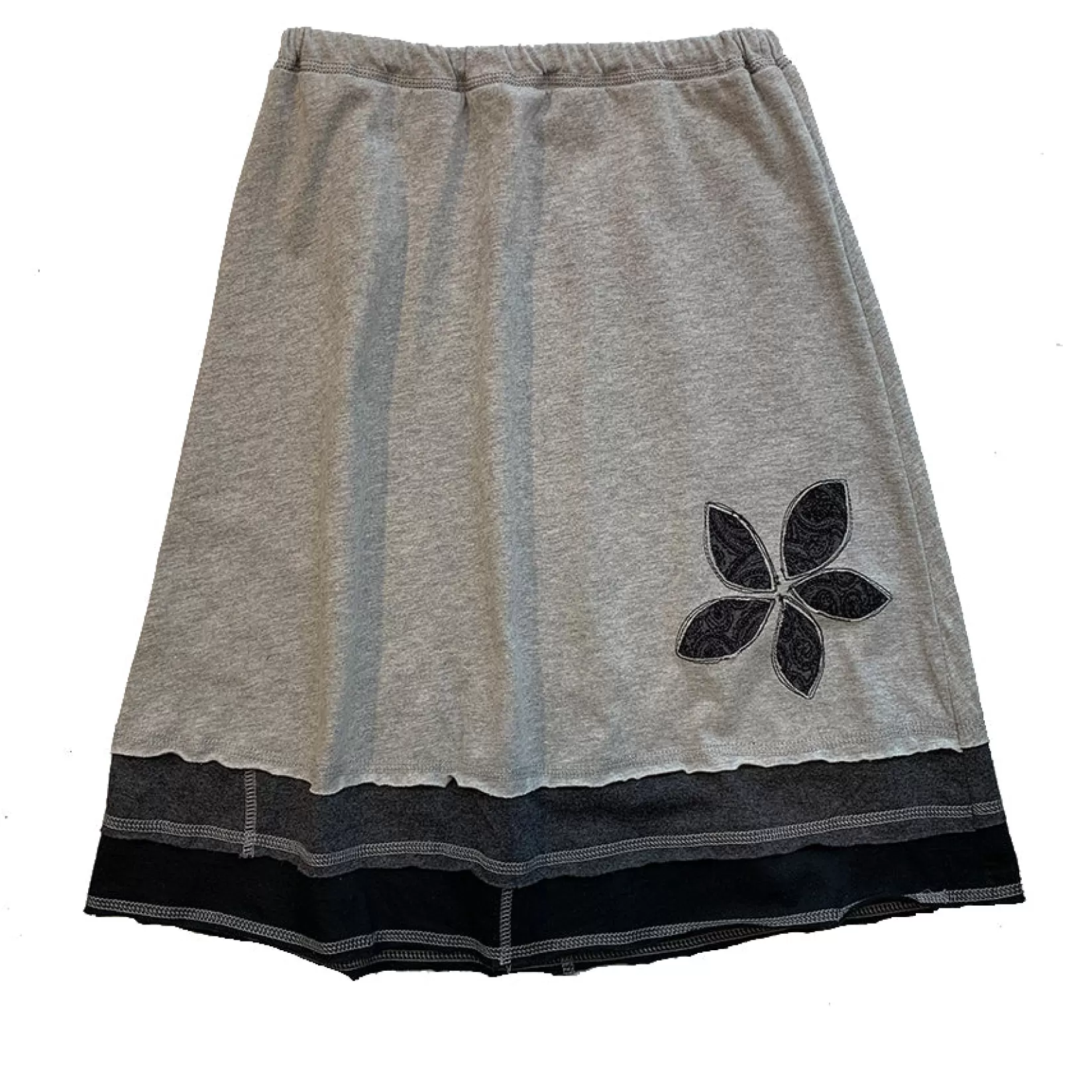 Three Layer Applique Skirt-SardineClothing Cheap